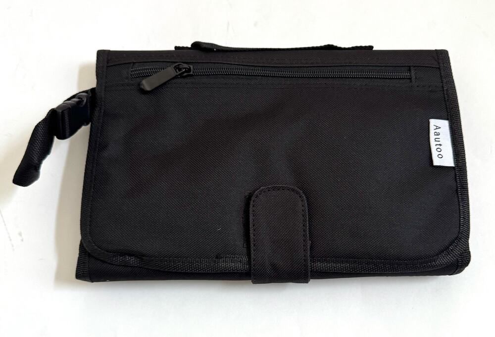 Portable Diaper Changing Mat Waterproof Foldable Travel Changing Mat Black NEW